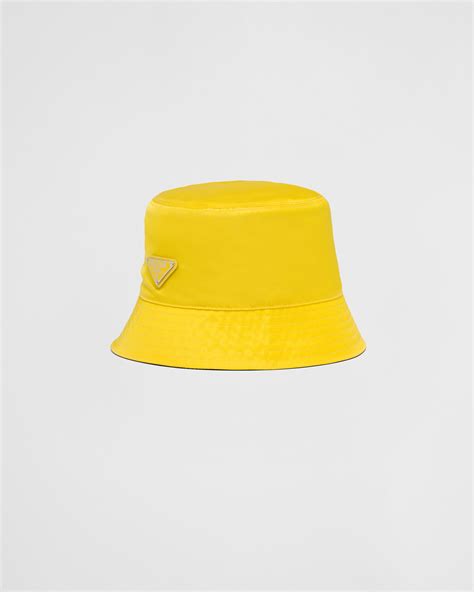 yellow prada bucket hat